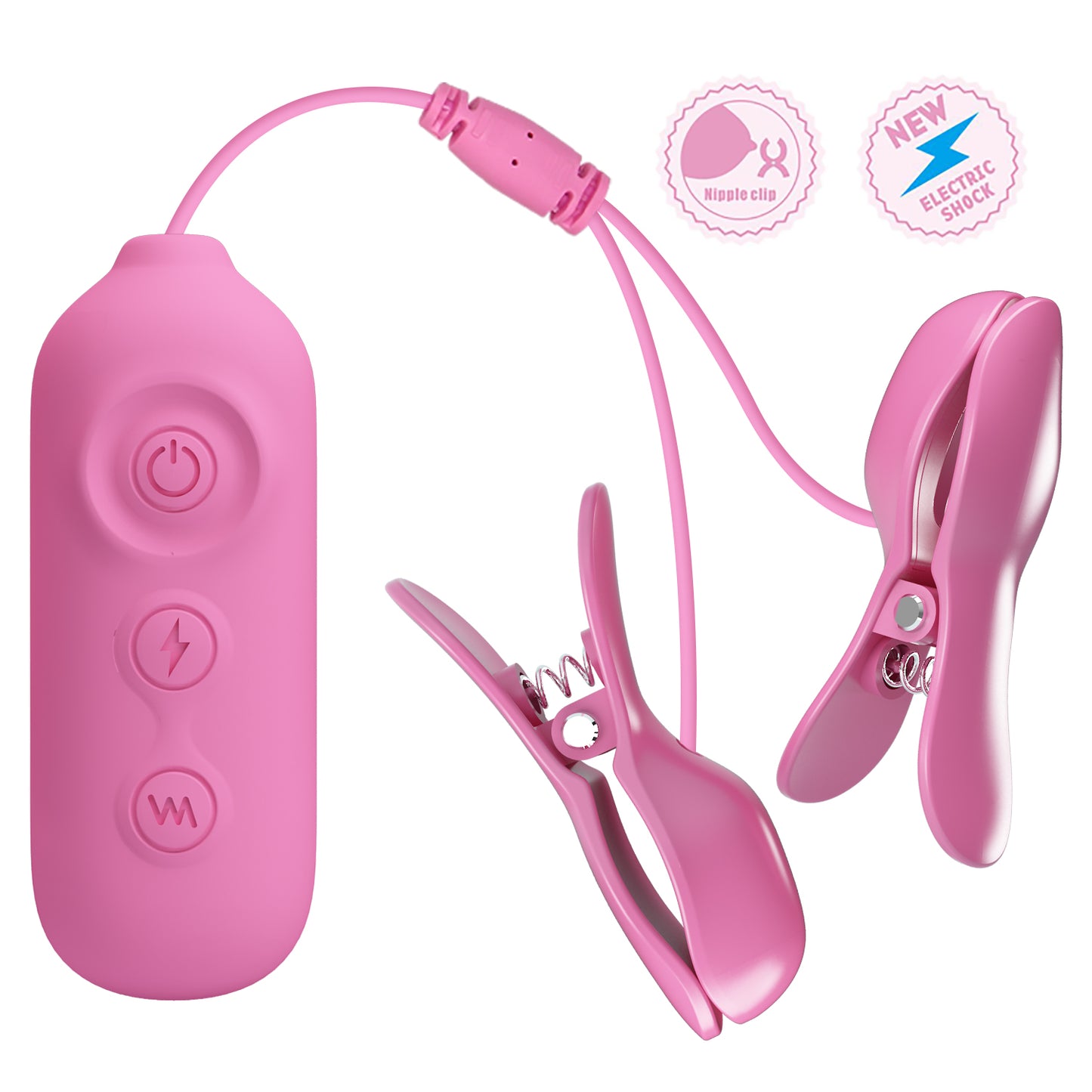 pinzette per capezzoli romantic wave ii rosa pretty love