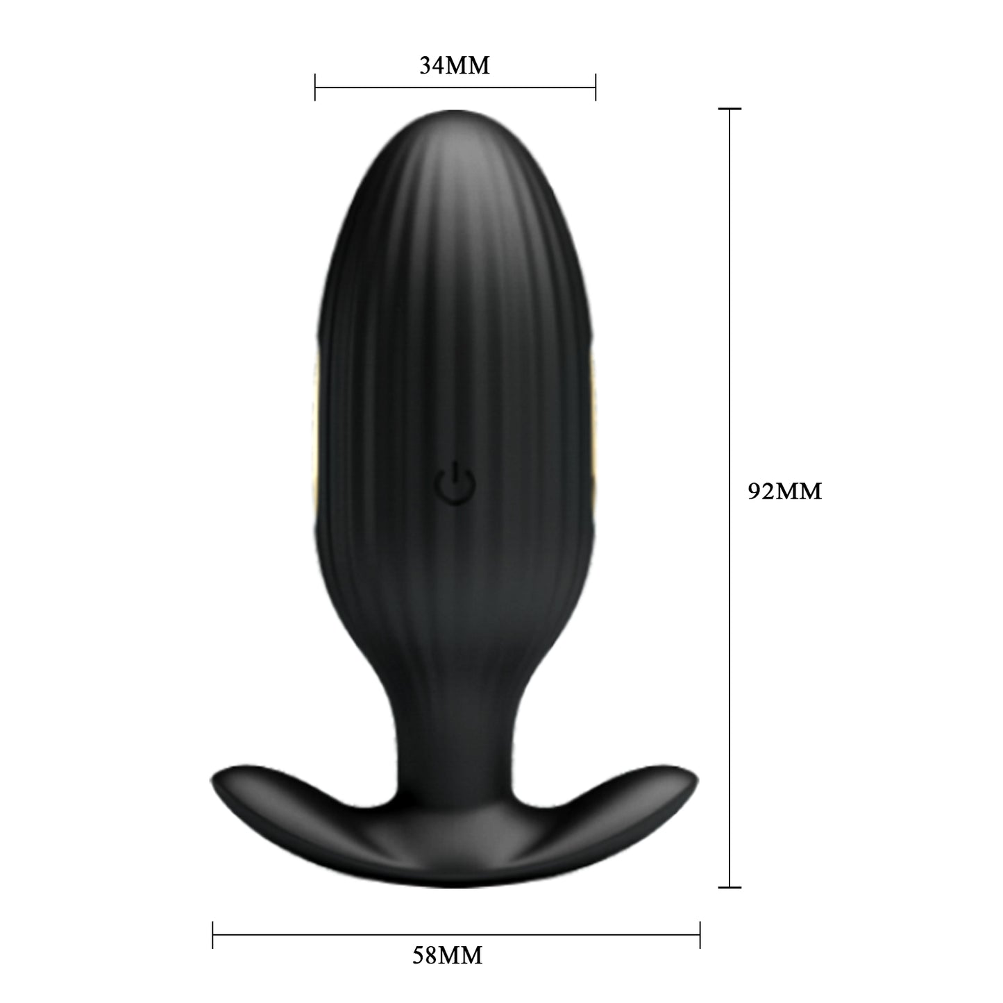 vibratore anale jefferson nero pretty love