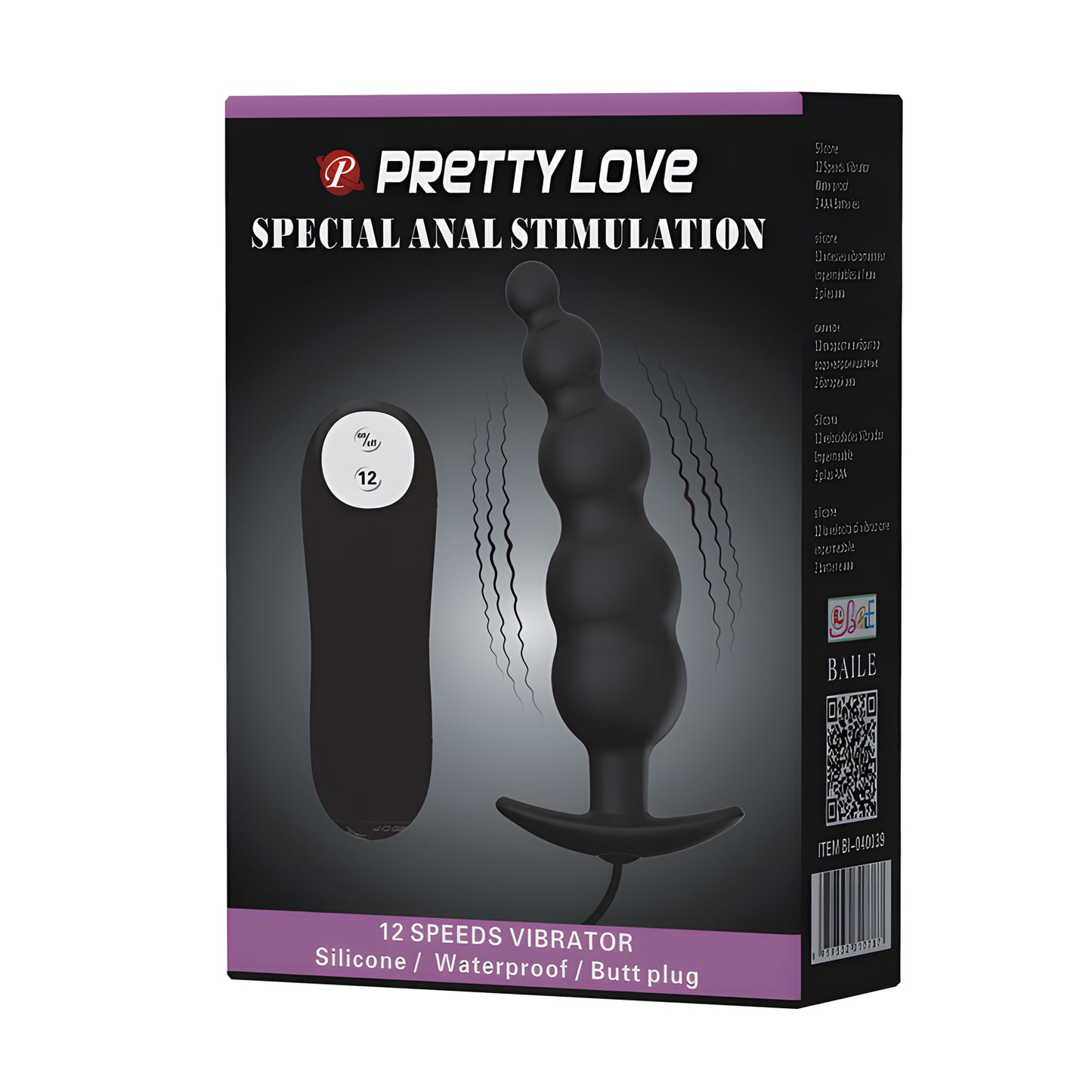 vibratore anale special pine nero pretty love