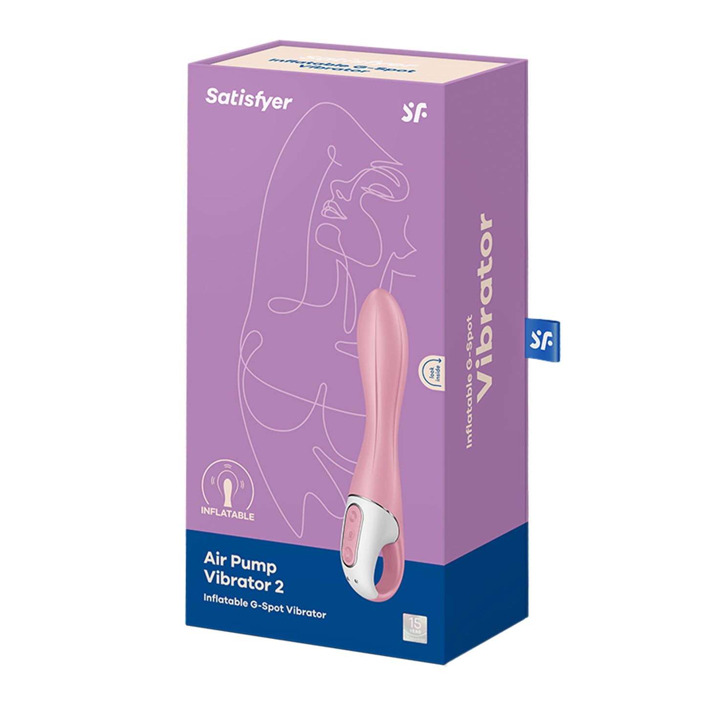vibratore gonfiabile air pump 2 rosa satisfyer