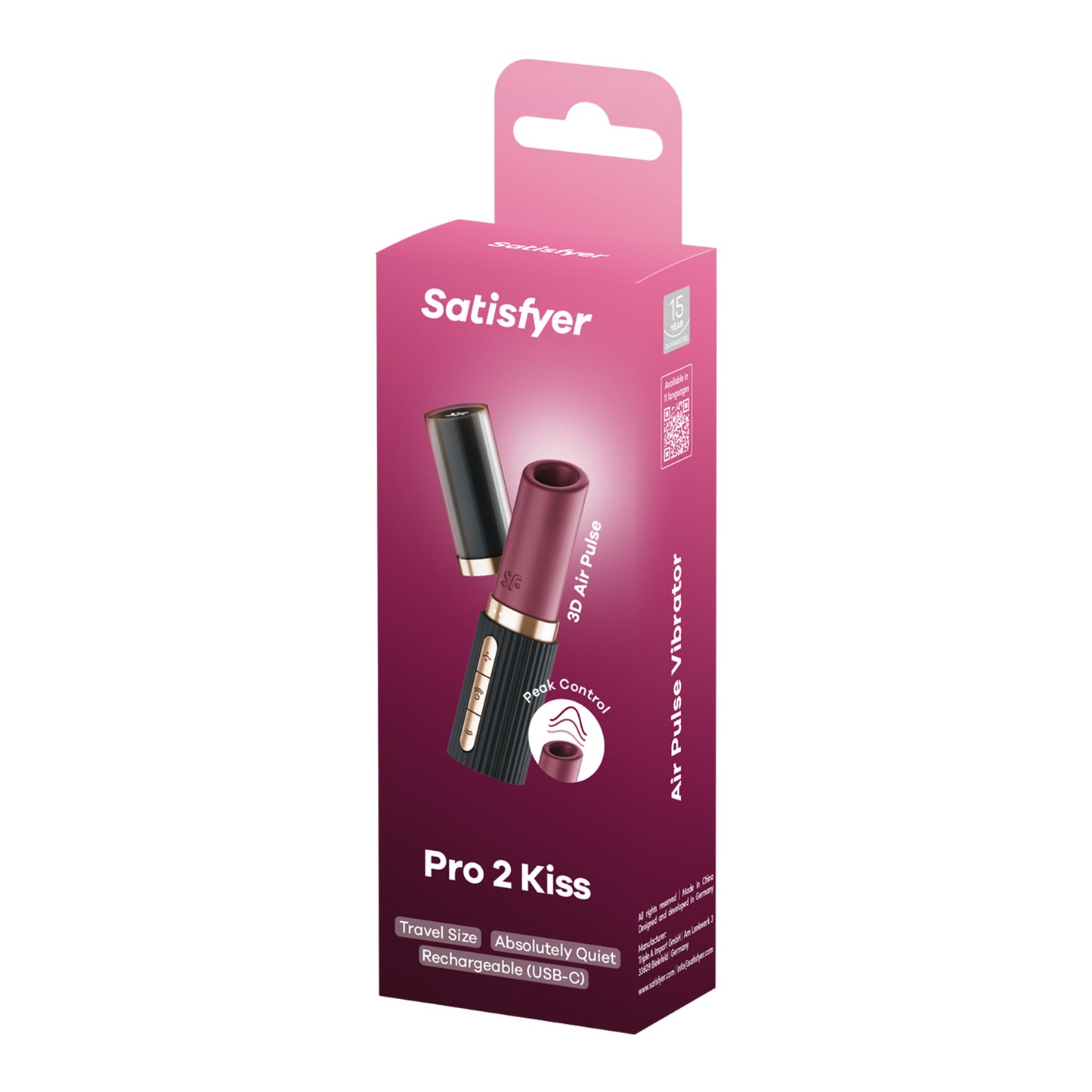 succhia clitoride pro 2 kiss rosso satisfyer