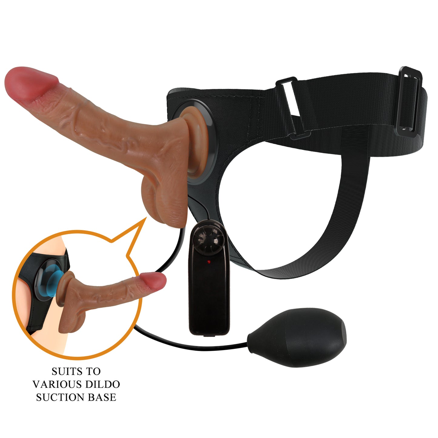 strap on vibrante ohen marrone chiaro pretty love
