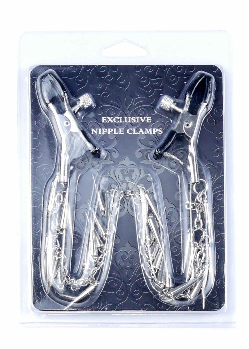 pinzette per capezzoli silver chain