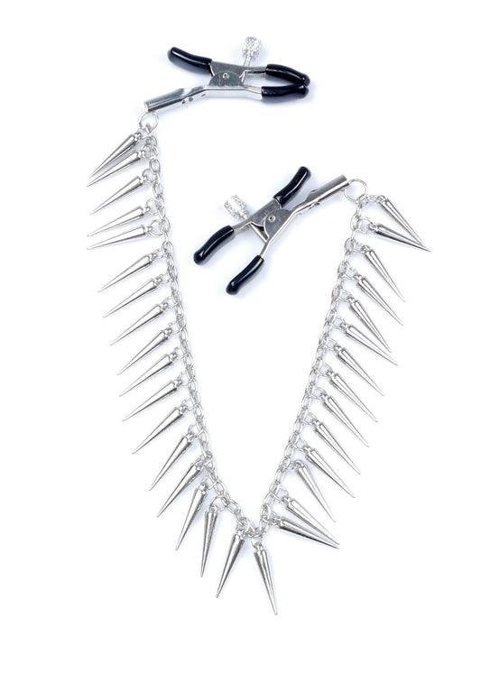 pinzette per capezzoli silver chain