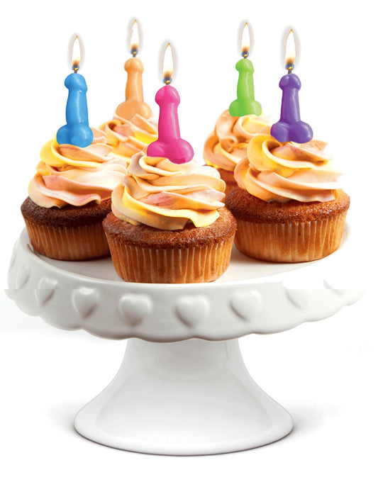 candeline a forma di pene rainbow