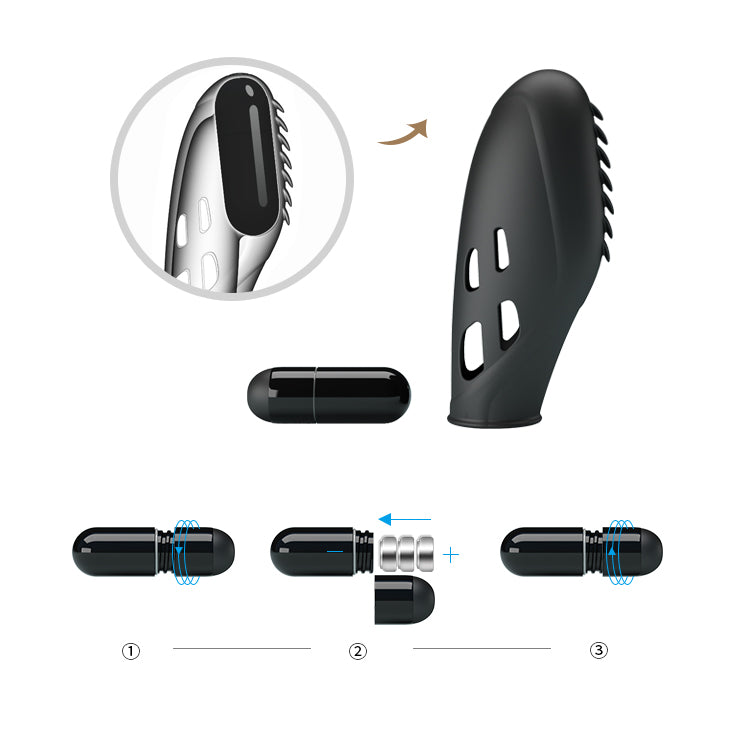 vibratore clitoride gilo nero pretty love
