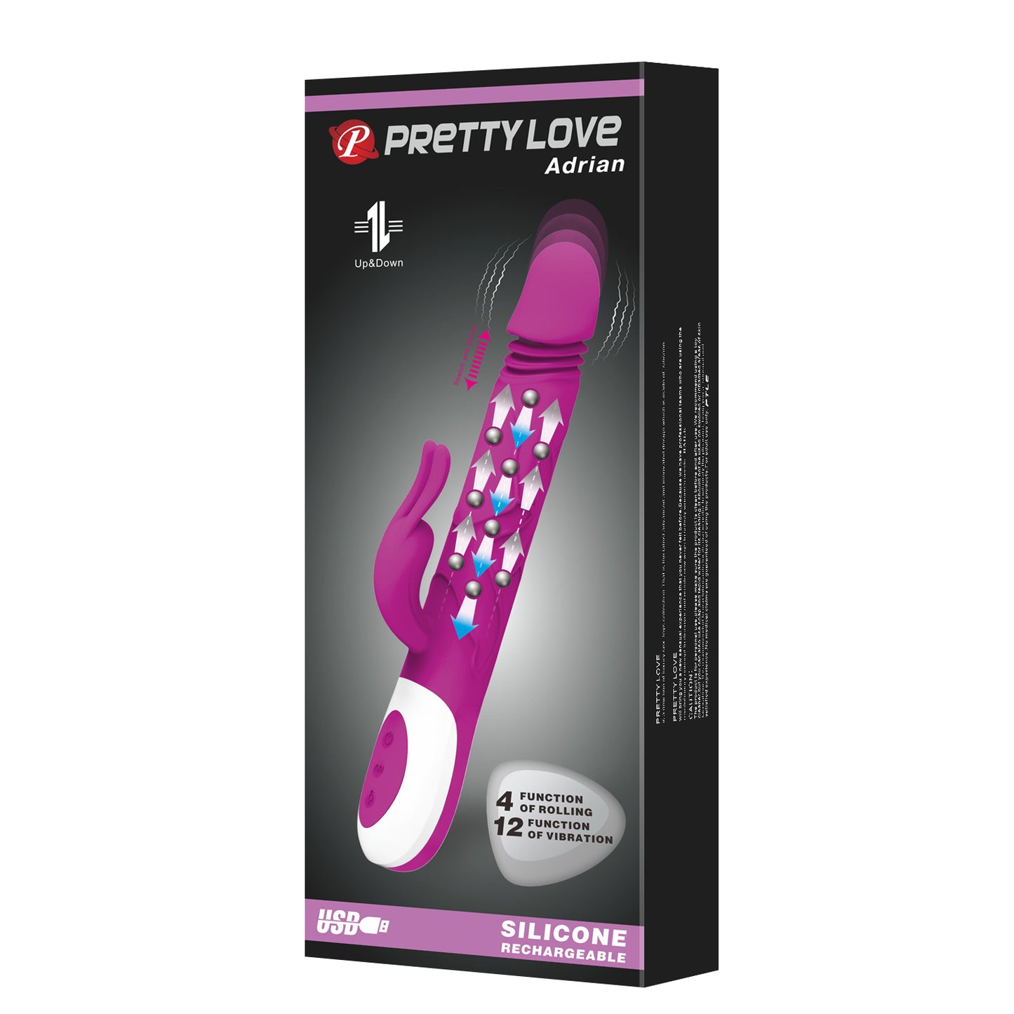 vibratore rabbit adrian fucsia pretty love