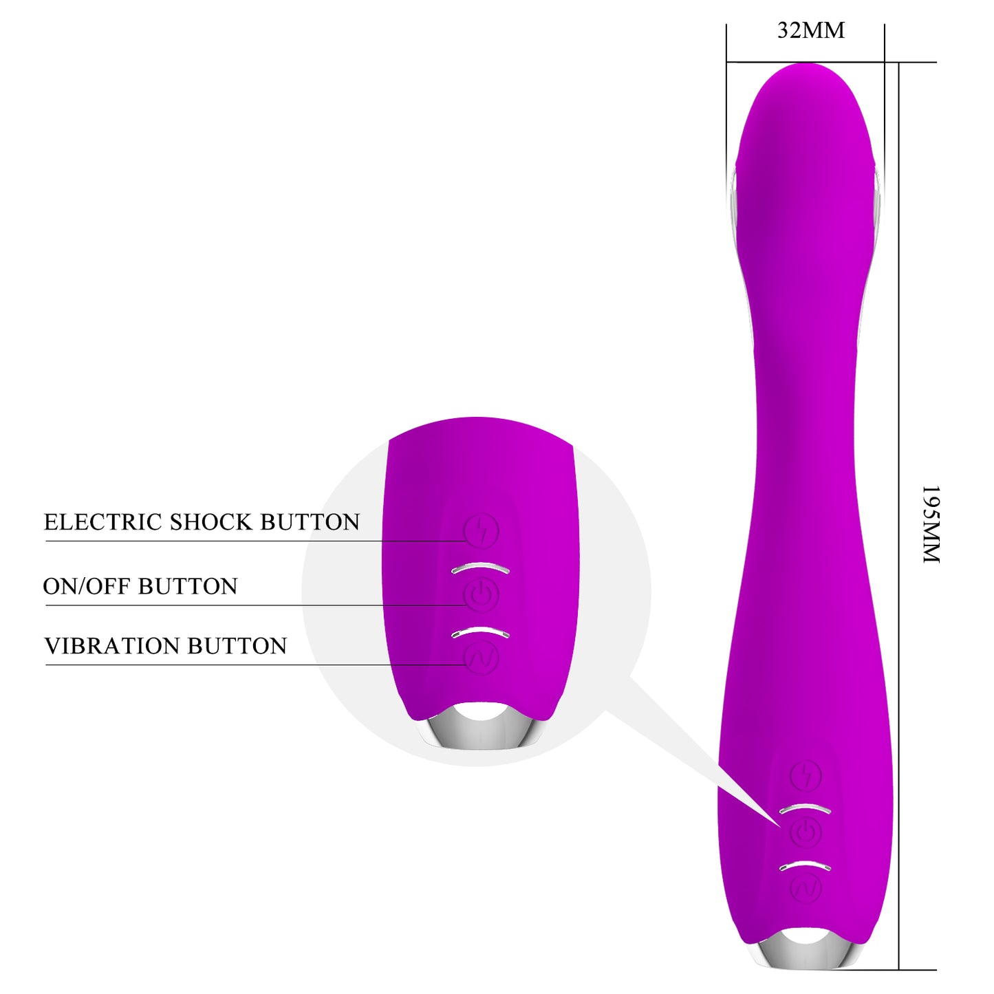 vibratore punto g heetor fucsia pretty love