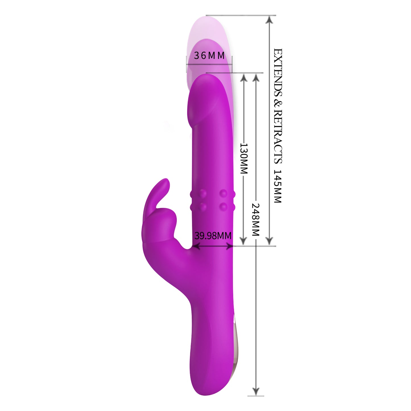 vibratore rabbit reese fucsia pretty love
