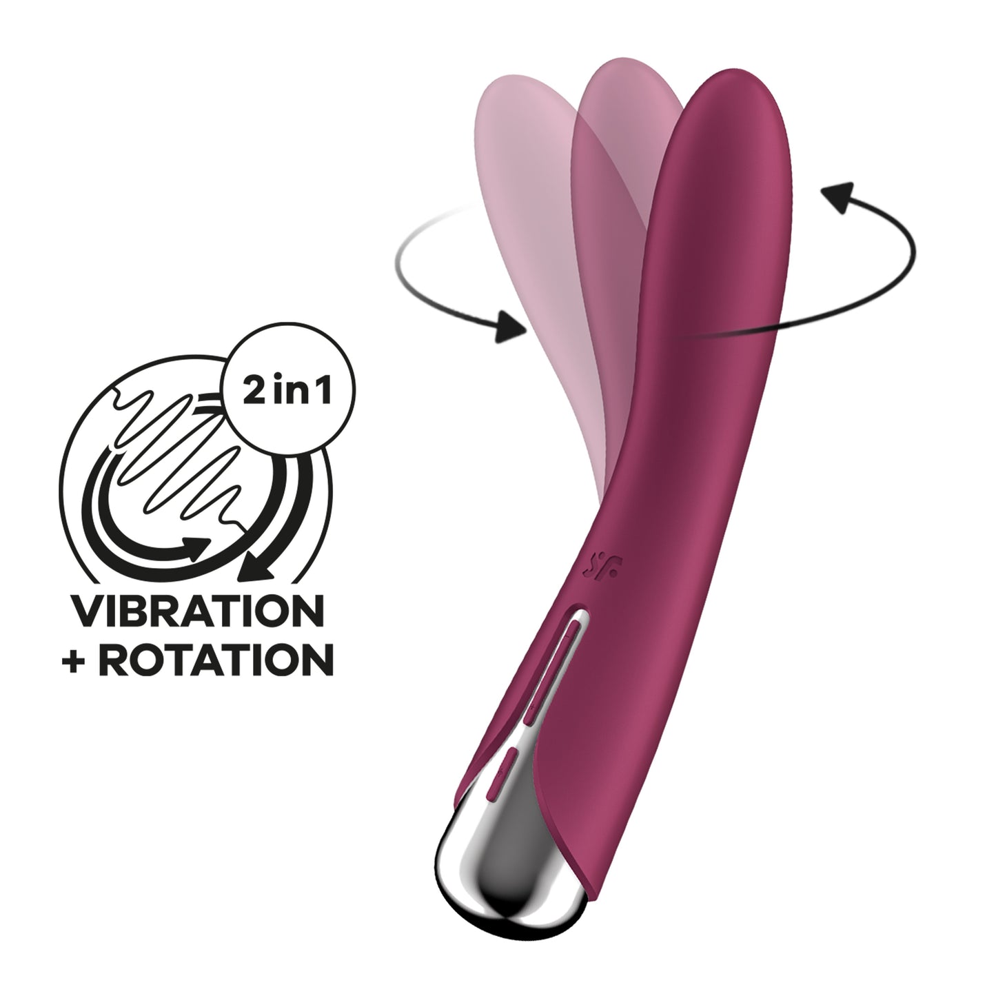 vibratore punto g spinning vibe 1 rosso satisfyer