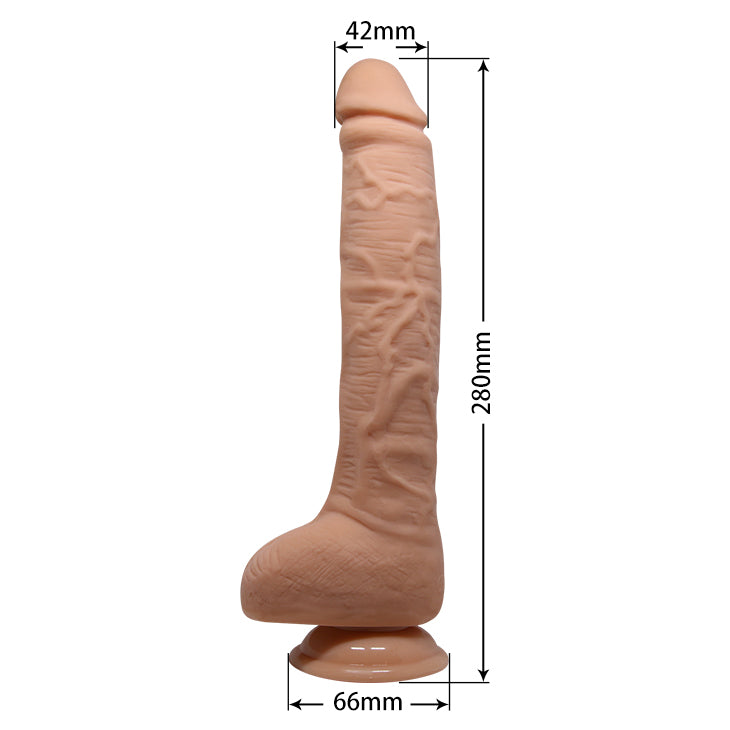 dildo xxl beautiful vibrant stright rosa flesh baile