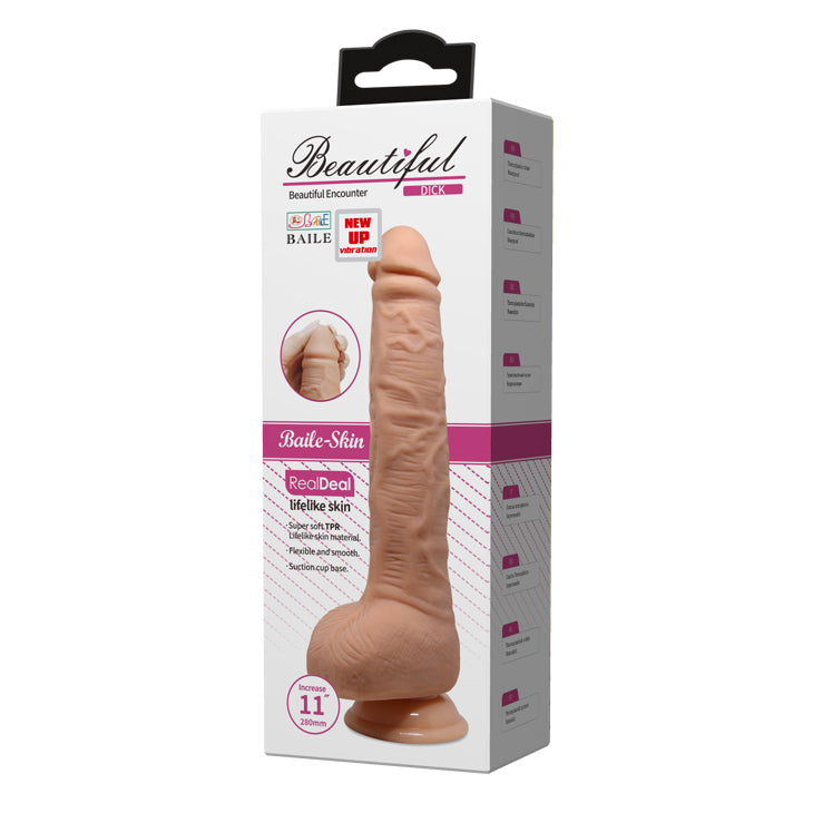 dildo xxl beautiful vibrant stright rosa flesh baile