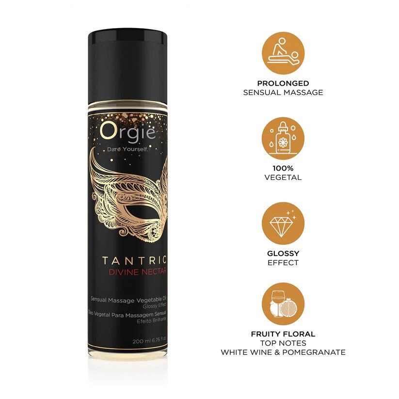 olio massaggio divine nectar 200ml orgie