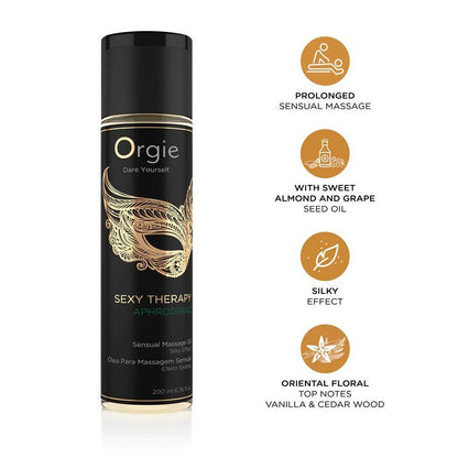 olio massaggio aphrodisiac 200ml orgie