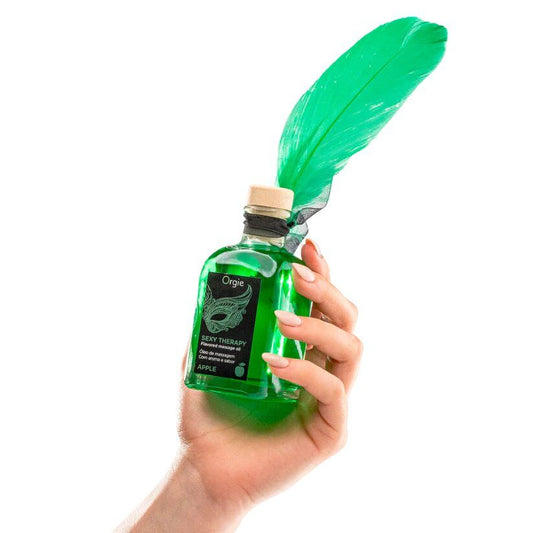 olio massaggio sexy therapy mela verde 100ml orgie