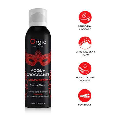 schiuma massaggio acqua croccante fragola 150ml orgie