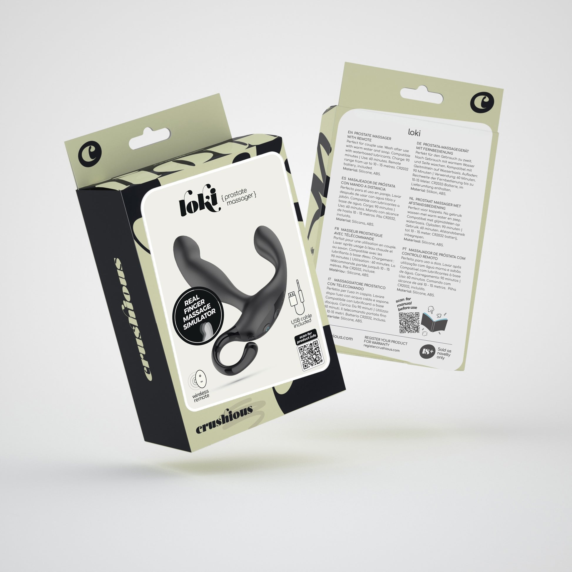 stimolatore prostata loki nero crushious