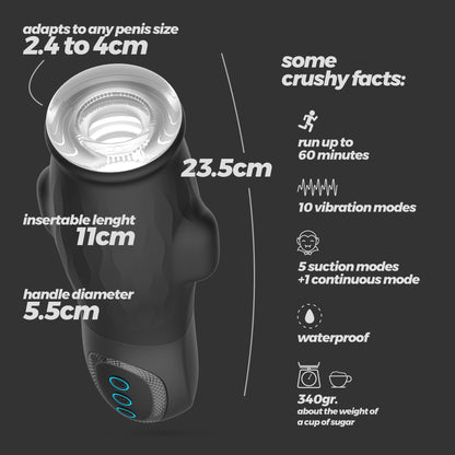 masturbatore automatico gargantua nero crushious