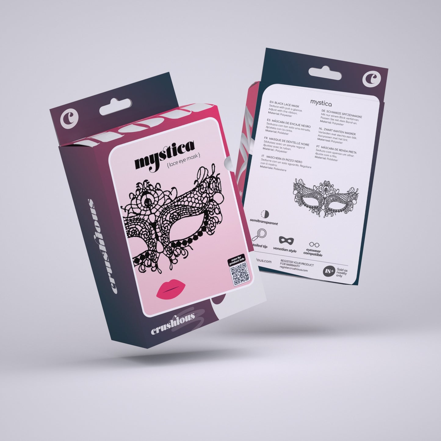 maschera sexy mystica nero crushious