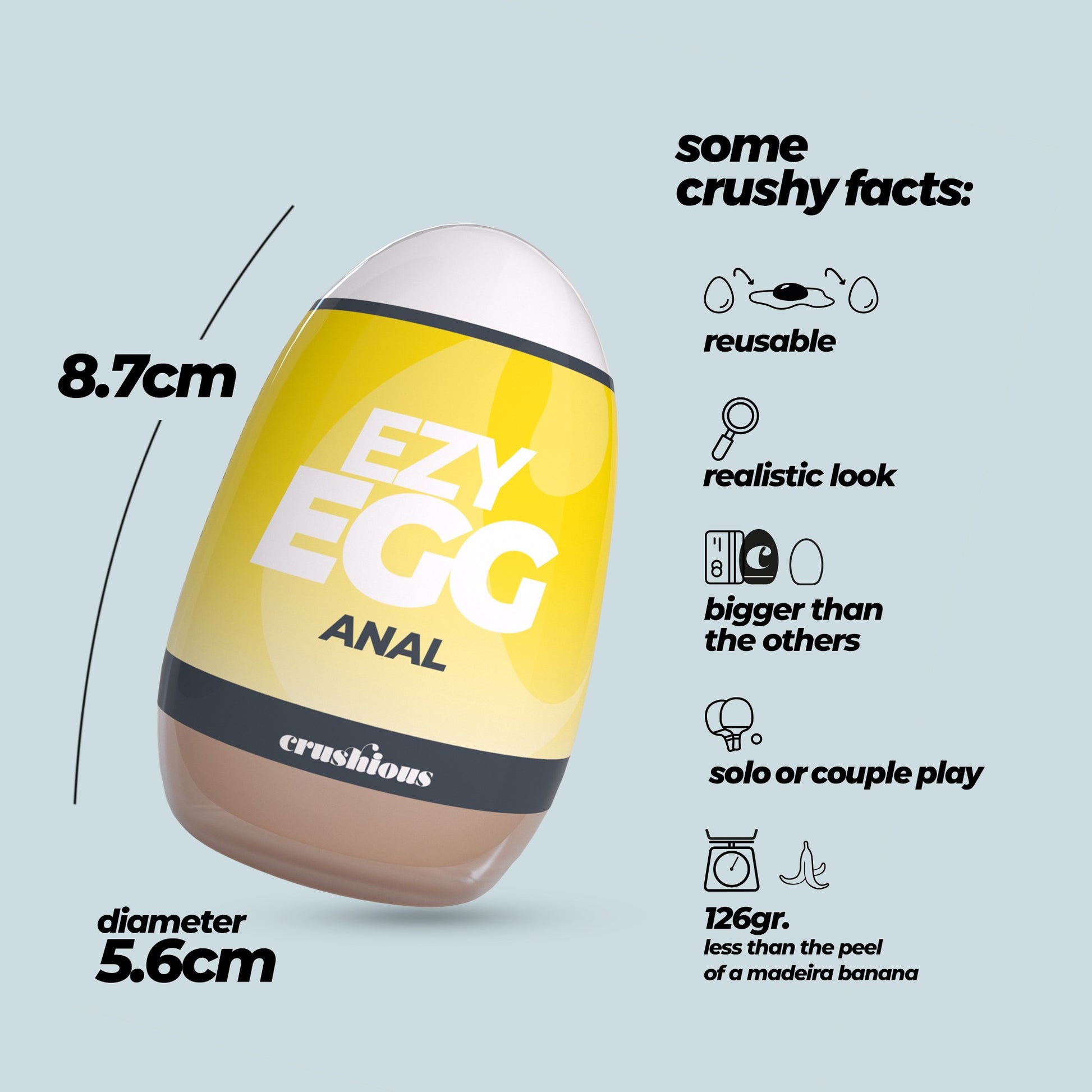 masturbatore ezy egg anal crushious