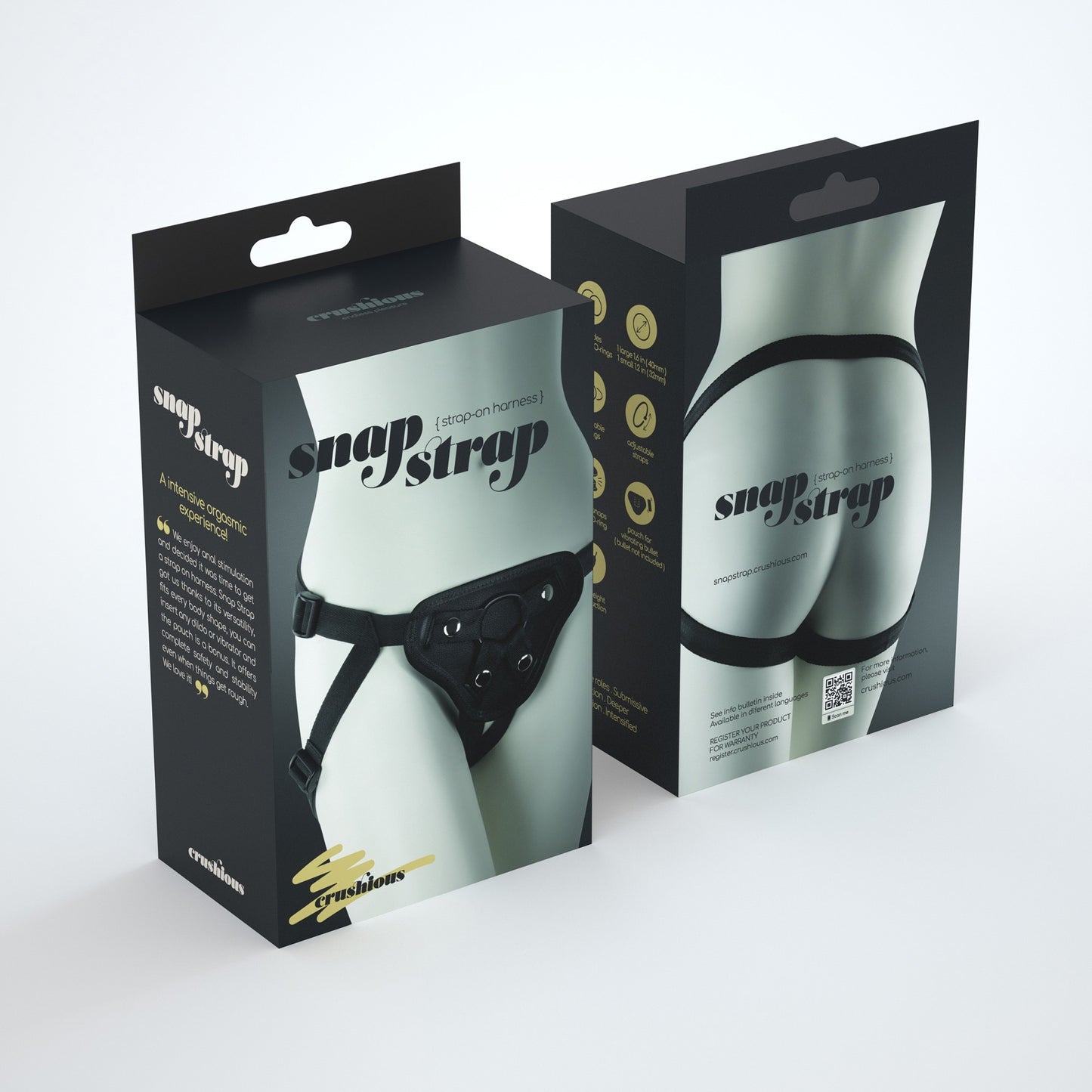 harness strap on snap nero crushious