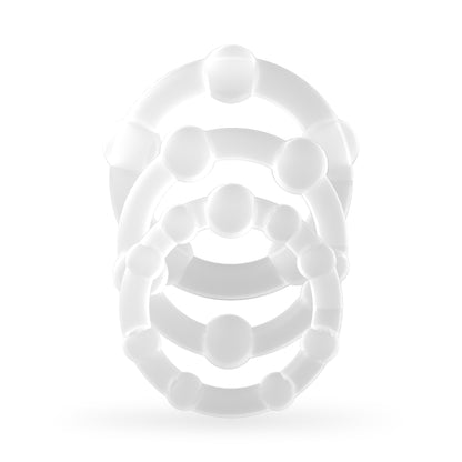 anelli fallici triple bead trasparente crushious