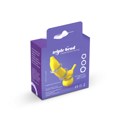 anelli fallici triple bead trasparente crushious