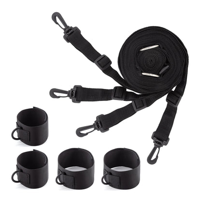 costrittivo bondage bed restraints nero crushious