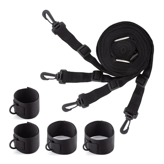 costrittivo bondage bed restraints nero crushious