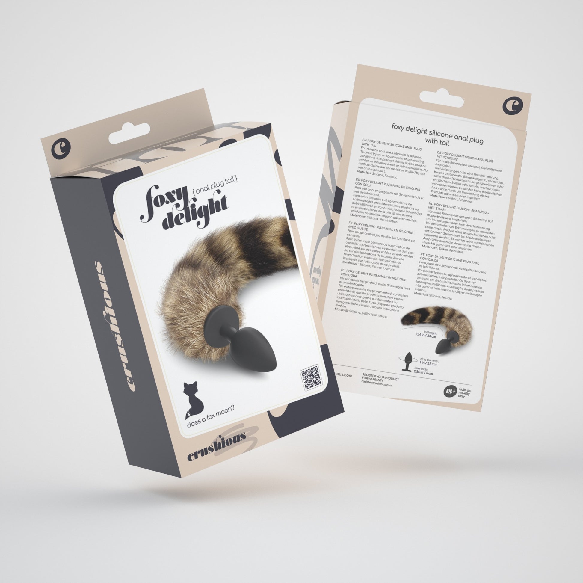 plug anale con coda foxy delight crushious