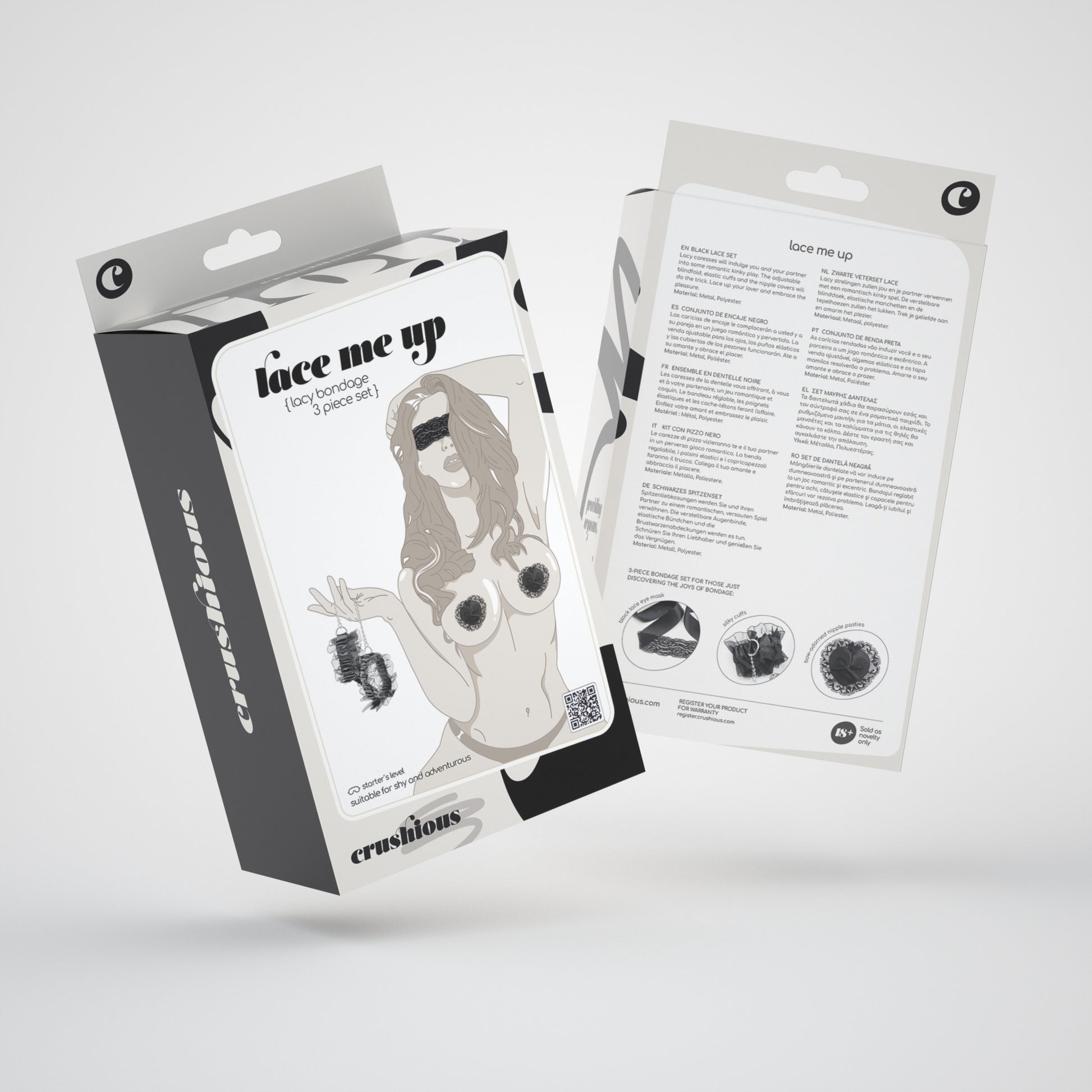 kit bondage lace me up nero crushious