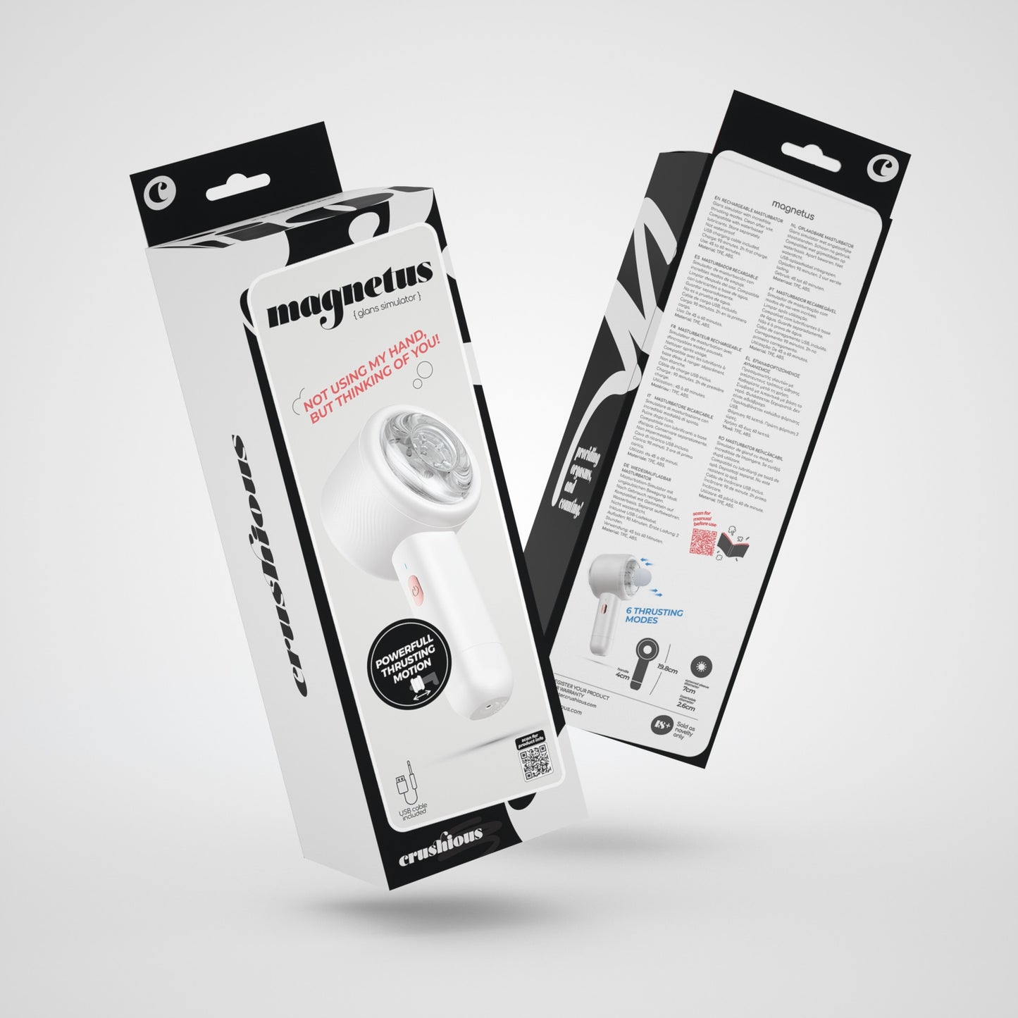 masturbatore automatico magnetus bianco crushious