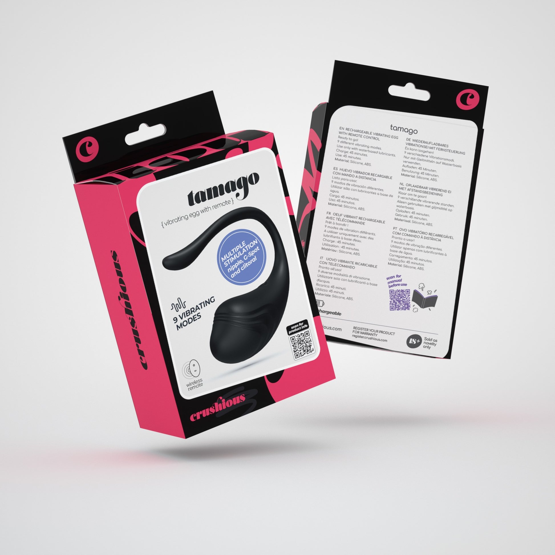 ovetto vibrante tamago nero crushious