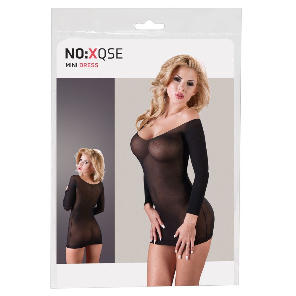 mini abito sexy dreamy nero sl mandy mistery