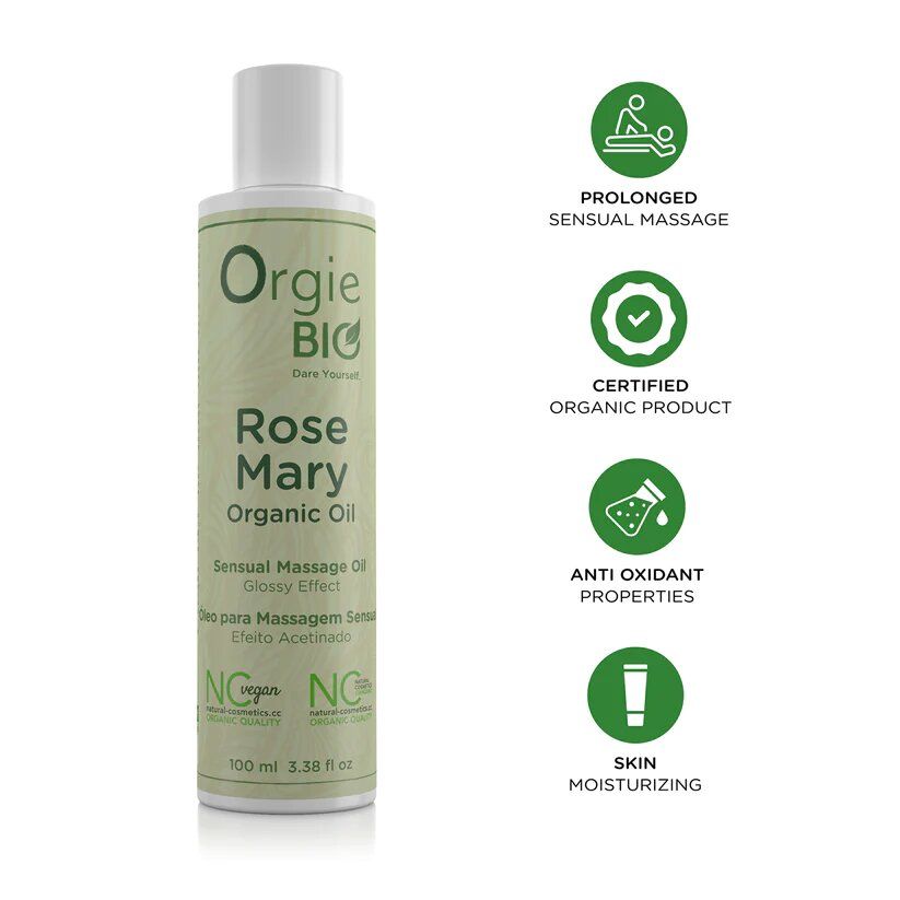 olio massaggio bio rosmarino 100ml orgie