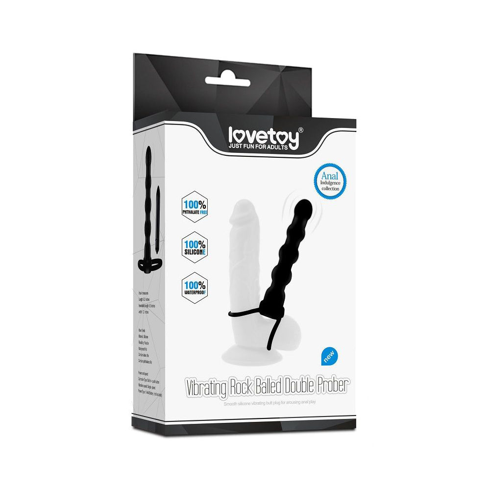 vibratore anale rock balled lovetoy confezione