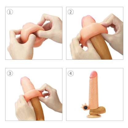 guaina fallica nature vibe extender lovetoy dettaglio