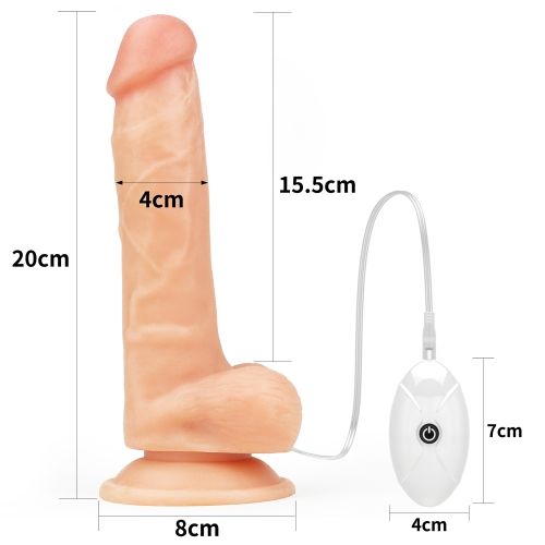 lovetoy_vibrating_easy_strapon_set_realistic_7.5 misure