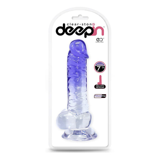 dildo realistico deep clear stone excellent power confezione