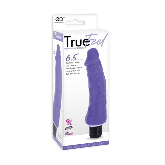 vibratore realistico true feel curve viola excellent power confezione