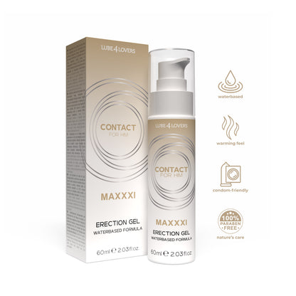 gel stimolante uomo erection maxxxi 60ml lube4lovers