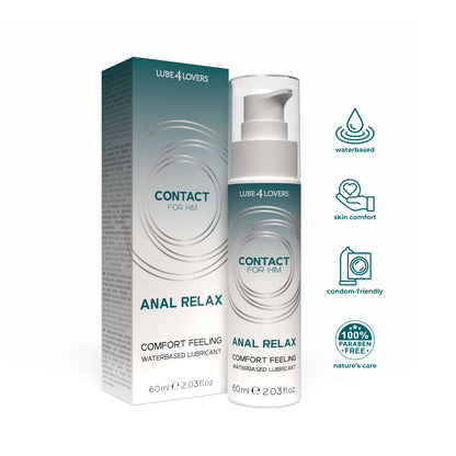 lubrificante anale relax 60ml lube4lovers