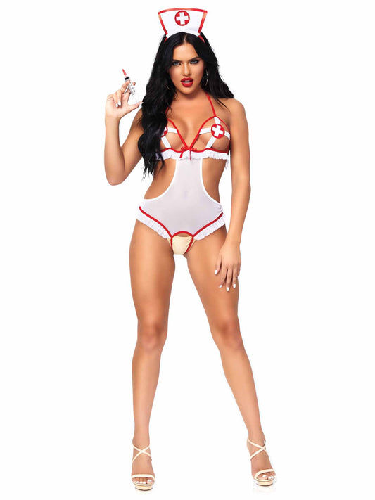 costume infermiera sexy roleplay taglia unica leg avenue