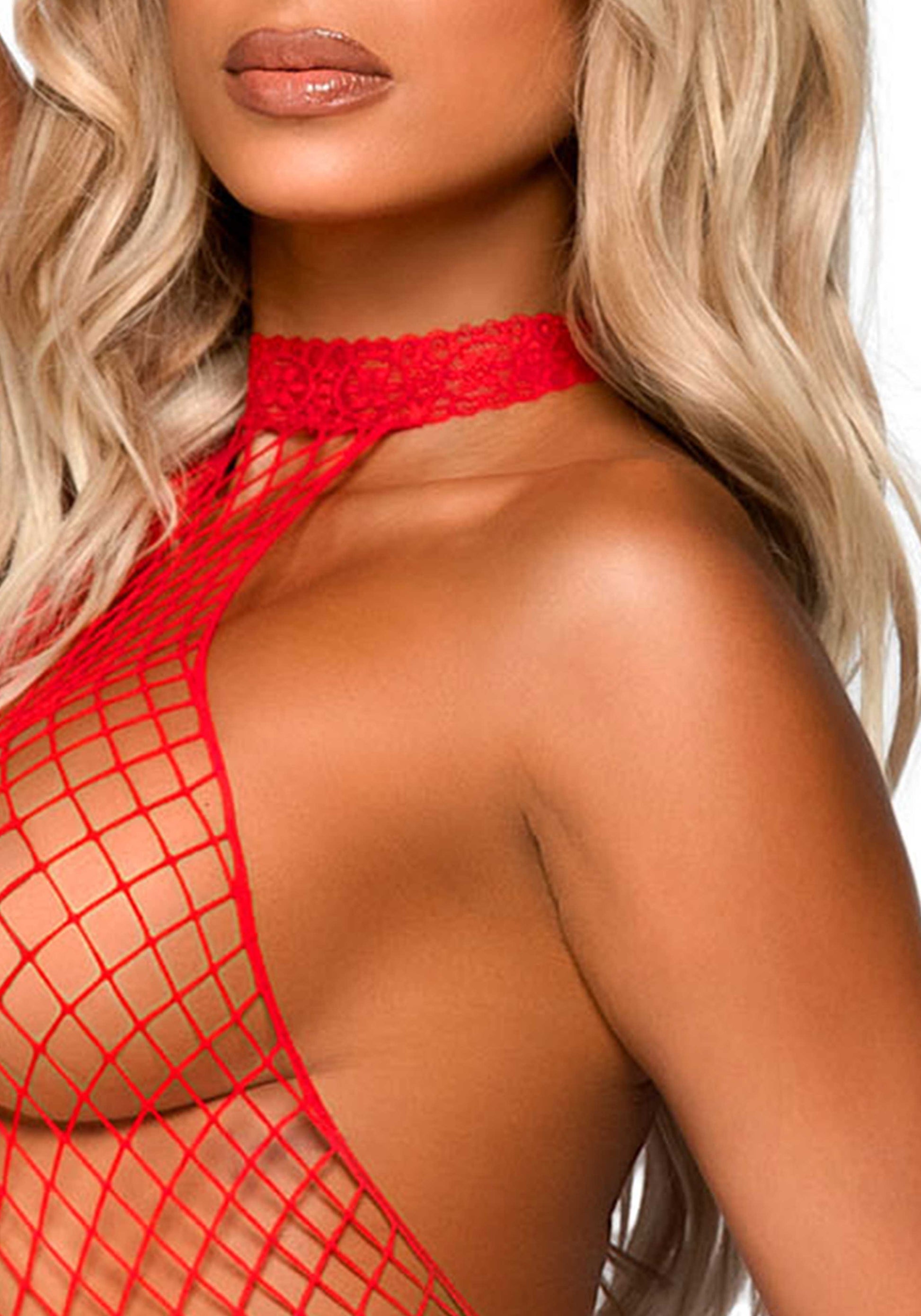 tuta sexy racer rosso taglia unica leg avenue