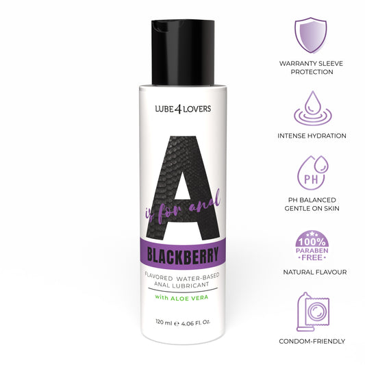 lubrificante anale a is for blackberry 120ml lube4lovers