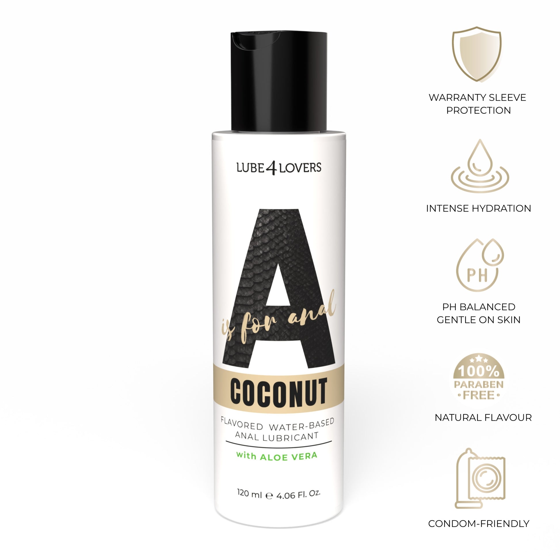 lubrificante anale a is for coconut 120ml lube4lovers