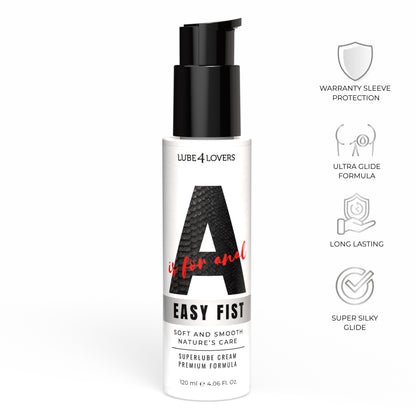 lubrificante anale a is for easy fist 120ml lube4lovers