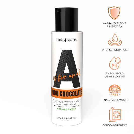 lubrificante anale a is for mou chocolate 120ml lube4lovers