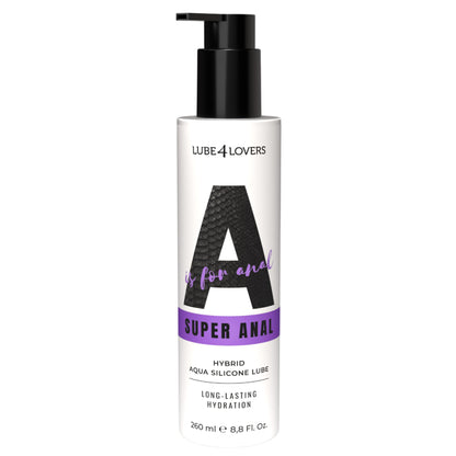 lubrificante anale a is for super anal 260ml lube4lovers