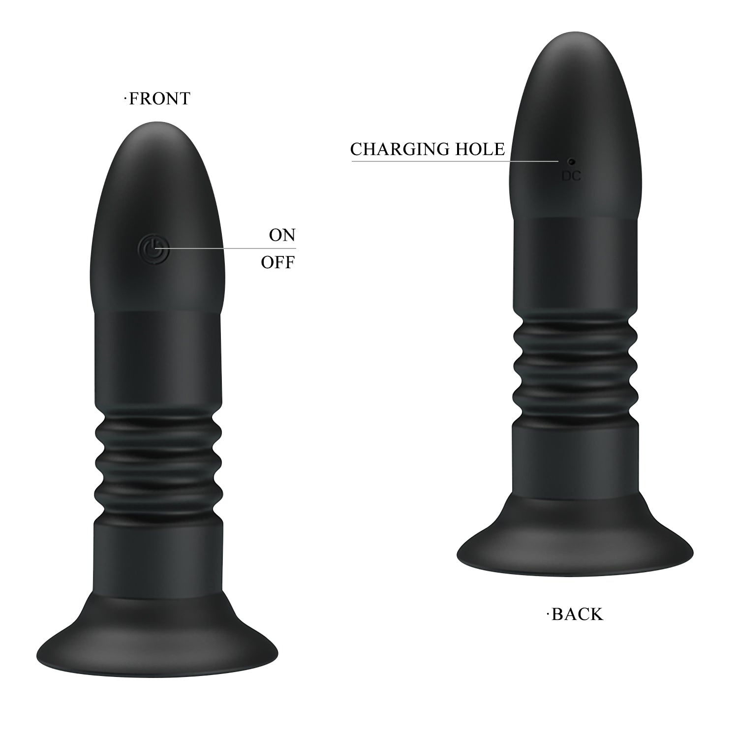 vibratore anale super power nero mr play